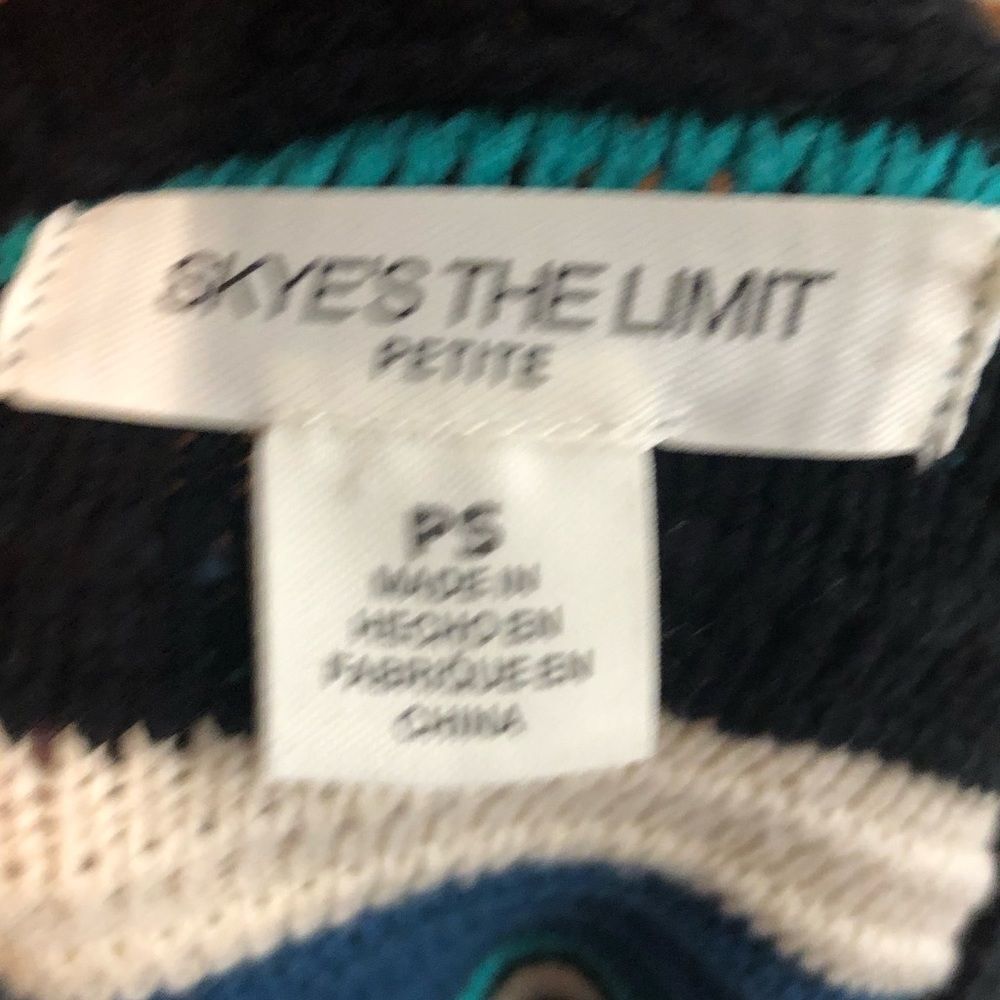 Skye’s The Limit petite v neck sweater with faux blouse bottom size small - Picture 8 of 8